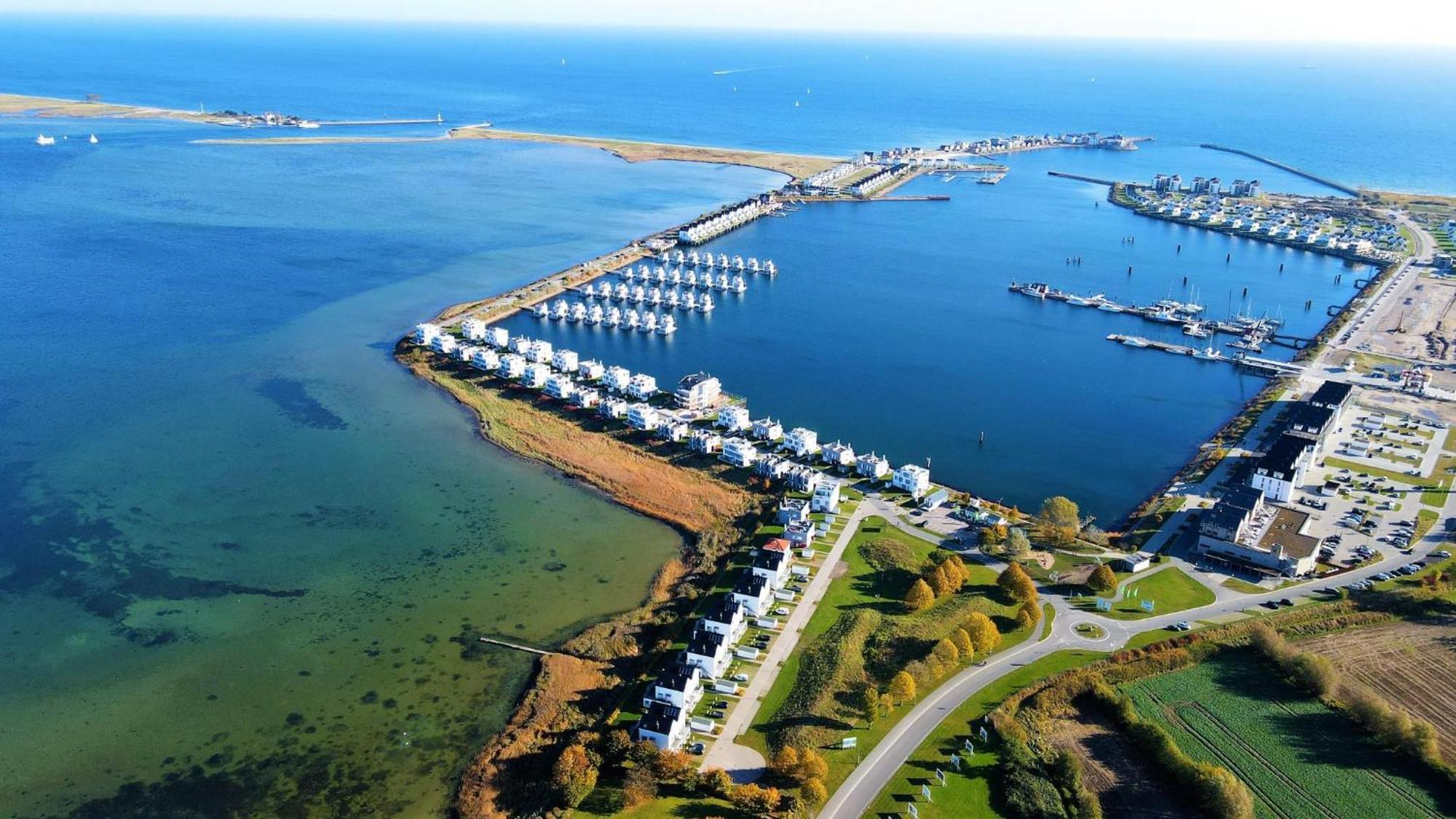 Schwimmendes Ferienhaus Antares One By Seeblick Ferien Oro, Rundum Wasser, Sauna Olpenæs Eksteriør billede